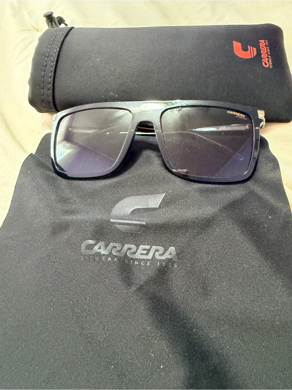 Carrera Unisex Oversized Dark Gray Gradient Sunglasses